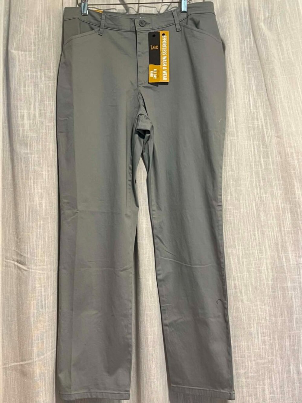 Lee Relaxed Fit All Day Pants Straight Leg Haze Grey Size 10